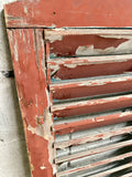 Antique French Shutters, Pair - LOVINGLY MADE FURNITURE, SUSSEX - Antique & Vintage Furniture - details of paint