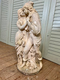 Vintage Embracing Couple Statuary on Base - LOVINGLY MADE FURNITURE, SUSSEX - Antique & Vintage Furniture - side