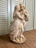 Vintage Embracing Couple Statuary on Base - LOVINGLY MADE FURNITURE, SUSSEX - Antique & Vintage Furniture - side