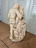 Vintage Embracing Couple Statuary on Base - LOVINGLY MADE FURNITURE, SUSSEX - Antique & Vintage Furniture - base angle